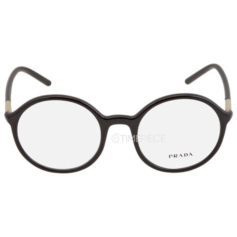 Prada Demo Round Ladies Eyeglasses PR 09WV 1AB1O1 50